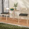 Set of 2 Square Waterproof Seat Chair Cushions Perfect for Dining Chairs or Patio Chairs